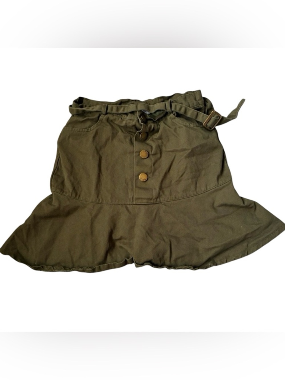 🎆🎇3for$9 Lionjie Girls Olive Green Skort with belt